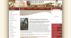 Desktop Screenshot of klecany.cz