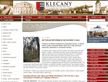 Tablet Screenshot of klecany.cz